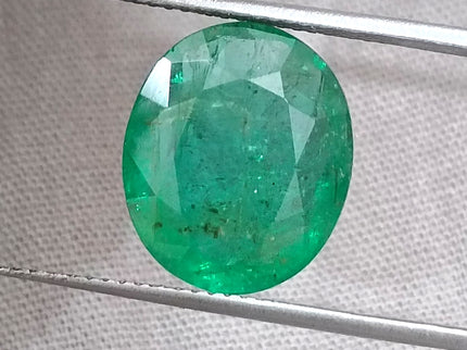 Natural Emerald 6.23ct Certified Zambian Origin Medium Deep Green Gemstone