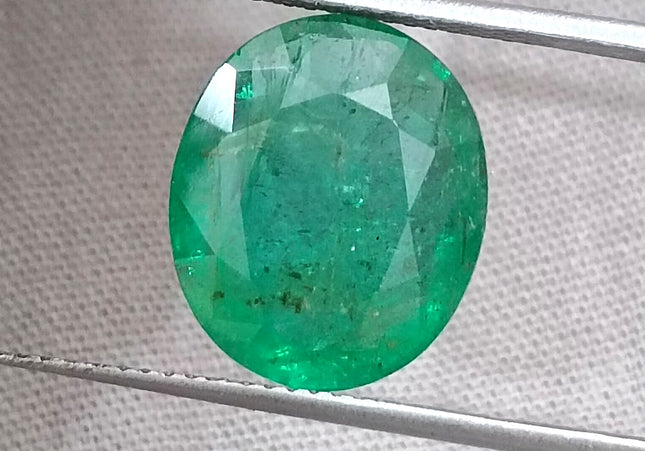GSI Certified 6.23ct Medium Deep Emerald, Natural Gemstone