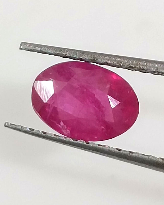 GSI Certified 0.90ct Blood Red Ruby, Untreated
