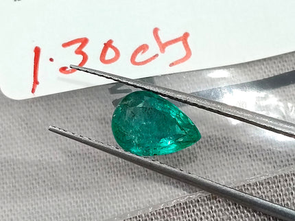1.30ct Certified Zambian Natural Emerald.