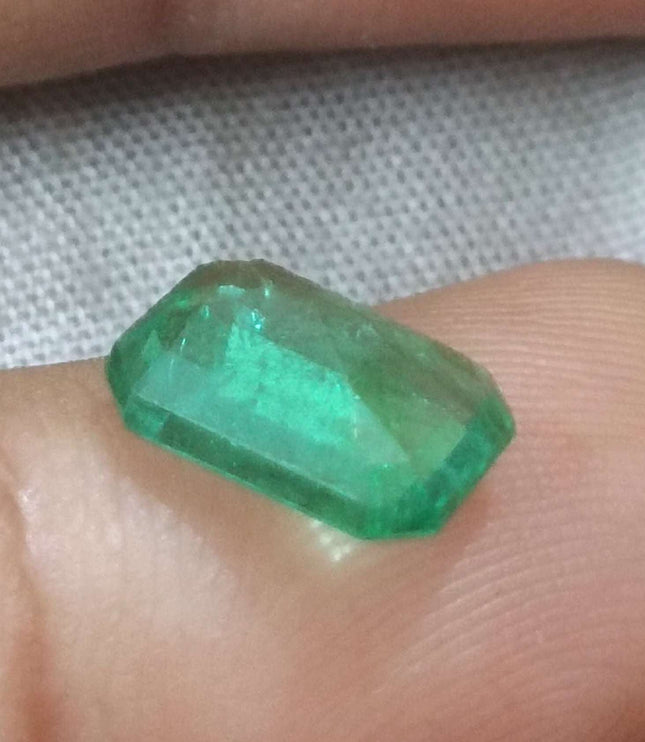 2.35ct Certified Zambian Natural Emerald Stone