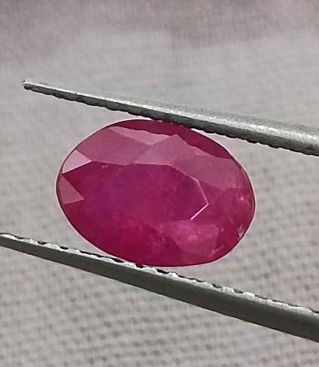 GSI Certified 1.03ct Mozambique Ruby, Natural Untreated Gemstone