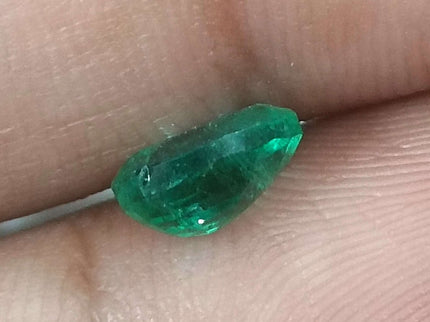 Certified 1.26ct Natural Zambian Emerald Medium Bright Green Oval Cut Loose Gemstone