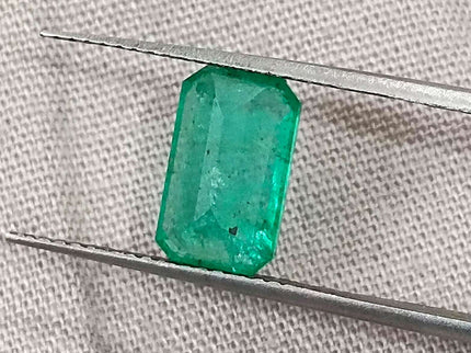 1.92ct Certified Panjshir Emerald, Medium Green Loose Gemstone