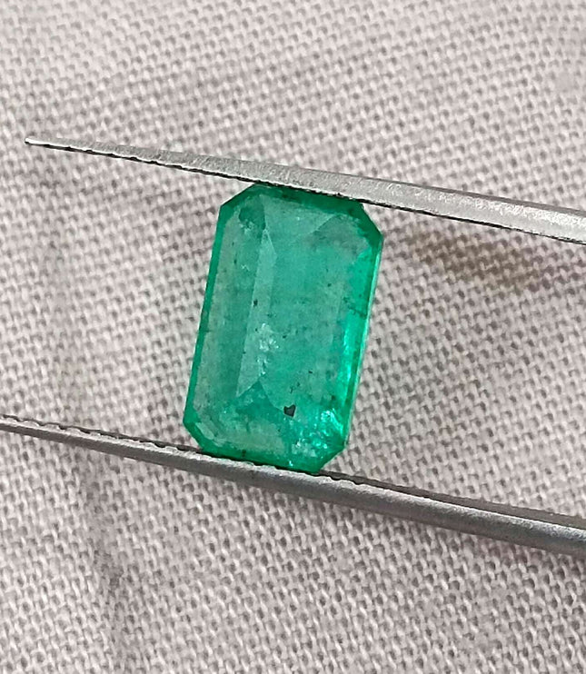 1.92ct Certified Panjshir Emerald, Medium Green Loose Gemstone