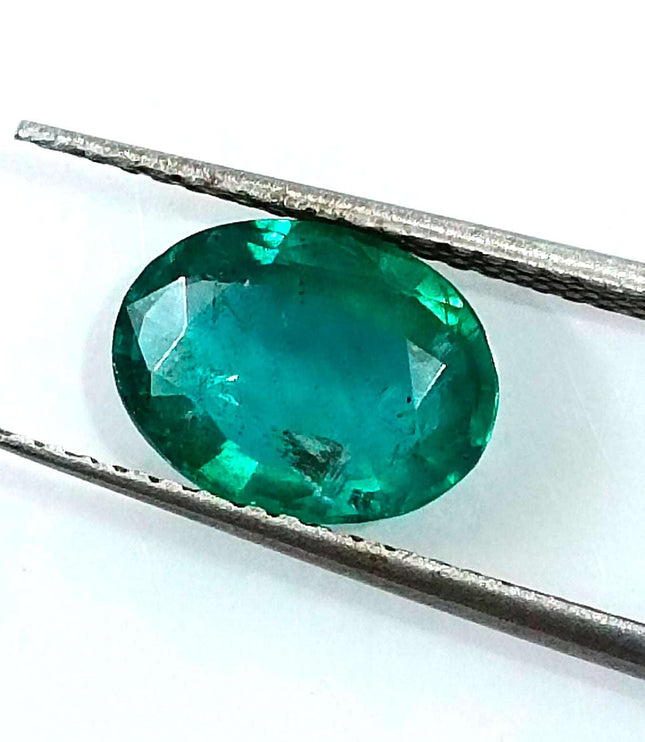 Certified 1.57ct Natural Zambian Emerald Stone