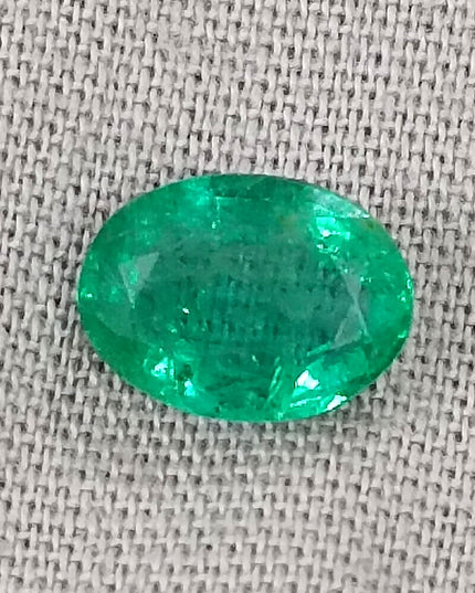1.24ct Quality Natural Zambian Emerald Stone Spring Green Color Gemstone