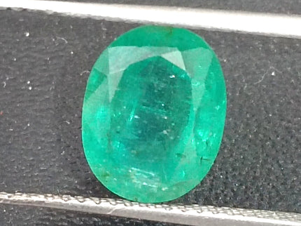 2.64ct Certified Natural Zambian Emerald, Green Loose  Gemstone