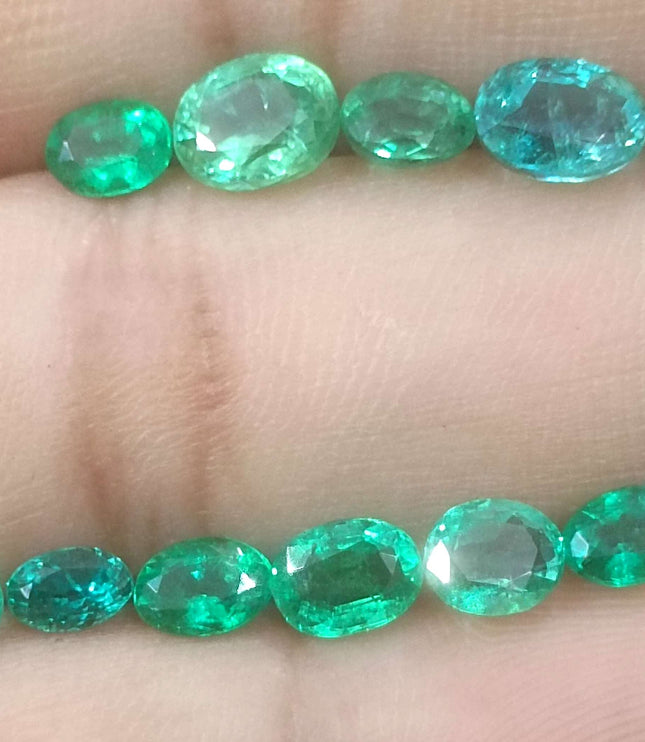 8.40ct Zambian Natural Emerald Parcel