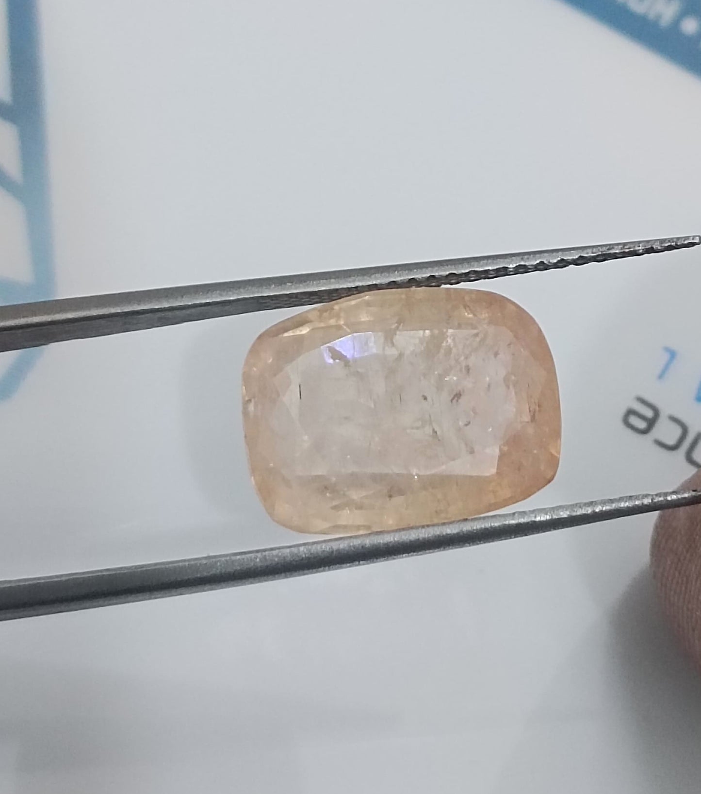 IGI Certified 6.38ct Padparadscha Sapphire, 100% Natural Untreated Gemstone