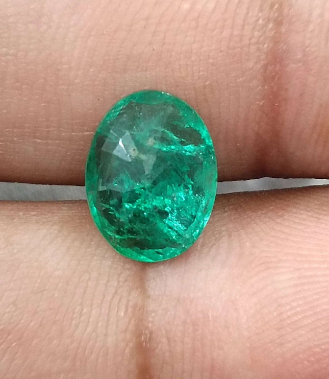Certified 2.40ct Zambian Natural Emerald