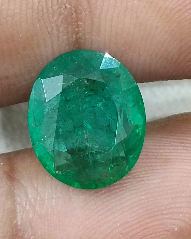 GSI Certified 6.32ct Medium Deep Emerald, Natural Gemstone