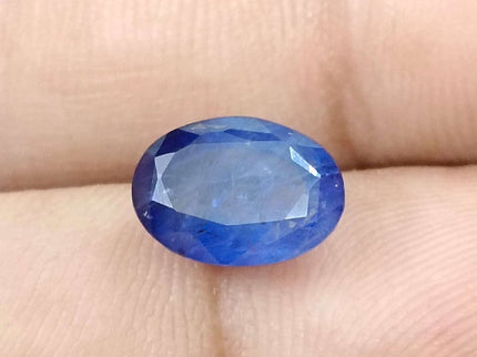 Royal Blue Sapphire 4.01ct Natural Oval Cut Loose Gemstone