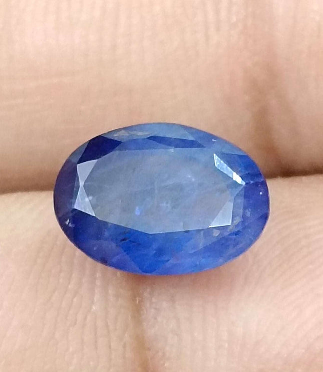 Royal Blue Sapphire 4.01ct Natural Oval Cut Loose Gemstone