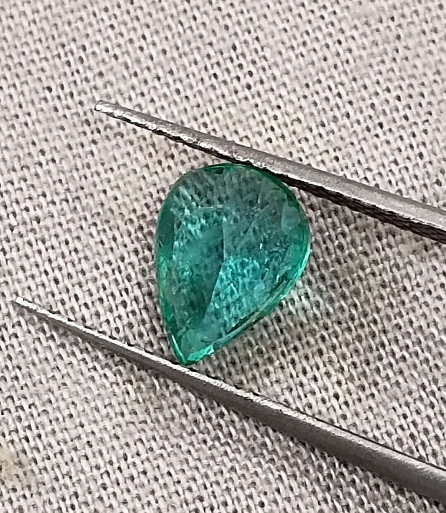 Certified 1.15ct Zambian Natural Emerald