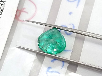 2.59ct Colombian Emerald Natural SGL Certified Medium Green Pear Cut Loose Gemstone