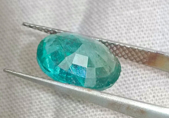 GSI Certified 2.93ct Zambian Emerald, Natural Gemstone