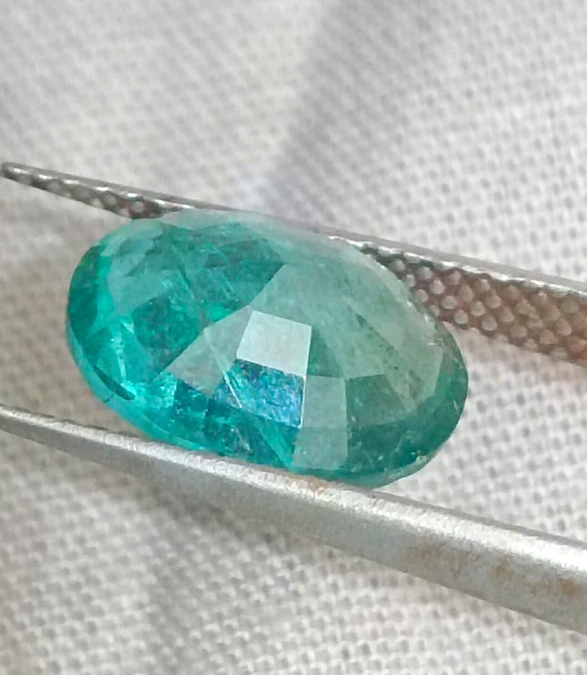 GSI Certified 2.93ct Zambian Emerald, Natural Gemstone