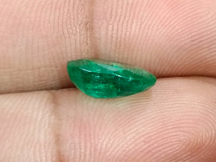 3.05ct Emerald Natural Zambia Medium Deep Green Oval Cut Loose Gemstone
