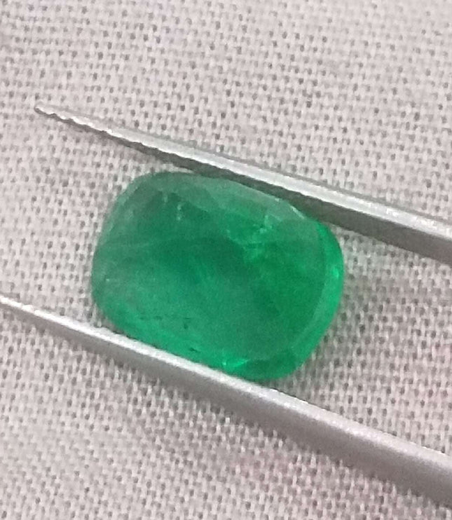 3.16ct Swat Emerald, Certified Natural Vivid Green Stone