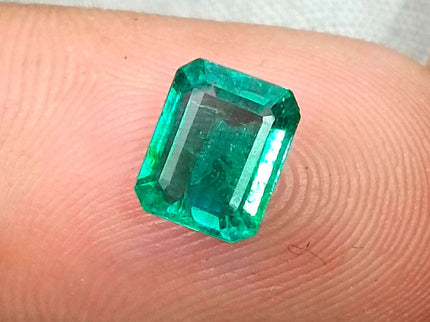 Certified 1.57ct Zambian Natural Emerald