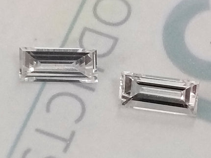 0.53ct Matched Pair Baguette Cut Diamonds(CVD)E VVS