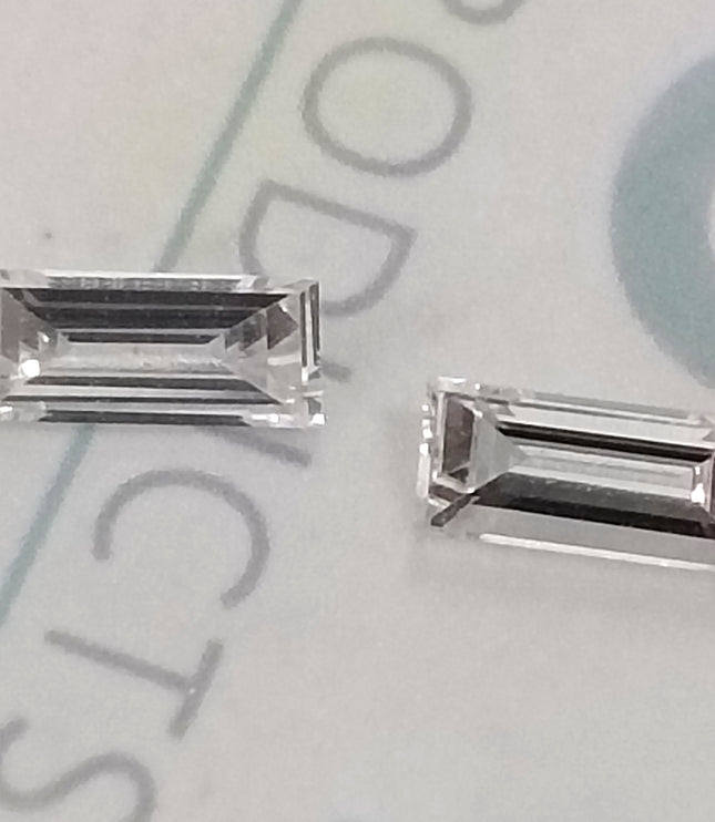0.53ct Matched Pair Baguette Cut Diamonds(CVD)E VVS