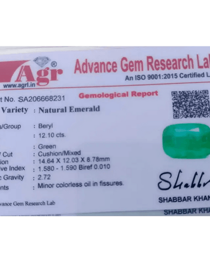 Sale! 12.10ct Big Size Ethiopian Emerald, Natural Earth Mined Gemstone - SMSGEMS 