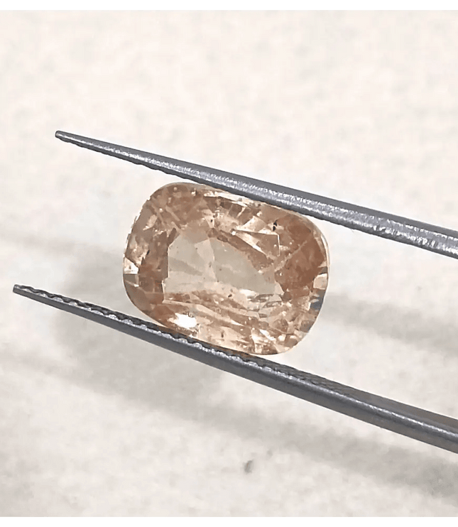 Suberp IGI Certified 4.34ct Padparadscha Sapphire, Natural Untreated Gemstone - SMSGEMS 