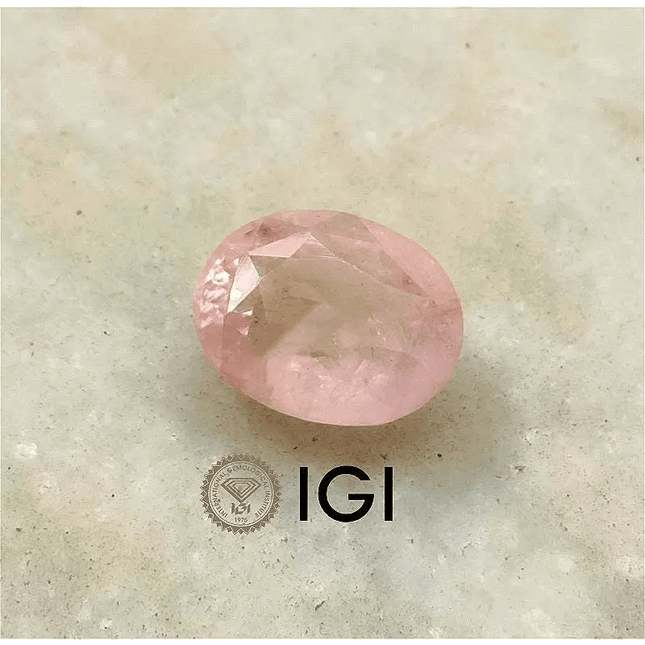 Very Rare Big Size 9.04ct IGI Certified Padparadscha Oval Cut Ceylon Sapphire, Natural Earth Mined untreated Gemstone - SMSGEMS 