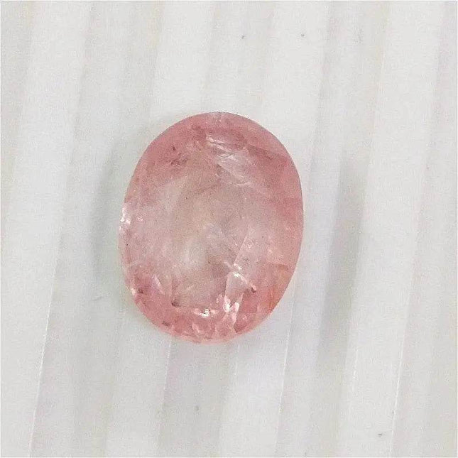 Very Rare Big Size 9.04ct IGI Certified Padparadscha Oval Cut Ceylon Sapphire, Natural Earth Mined untreated Gemstone - SMSGEMS 